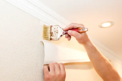 Pose de papier peint à Val-d'Auzon — revêtements muraux et toiles de verre